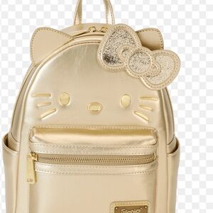 Sanrio Gold Hello Kitty Backpack
